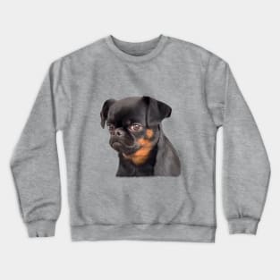 Dog offended face viral meme Crewneck Sweatshirt